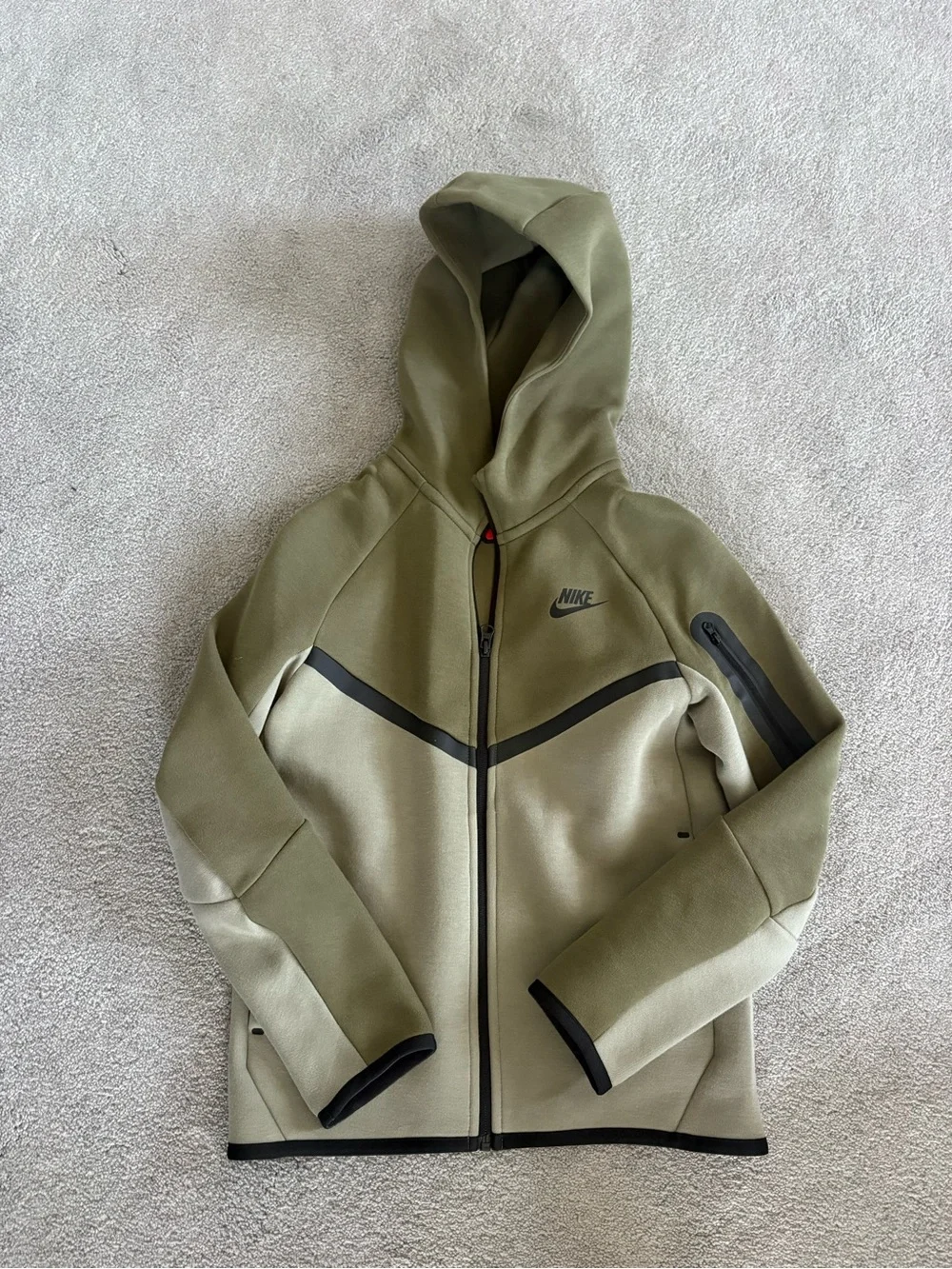Kids Nike Tech hooded zip up.
